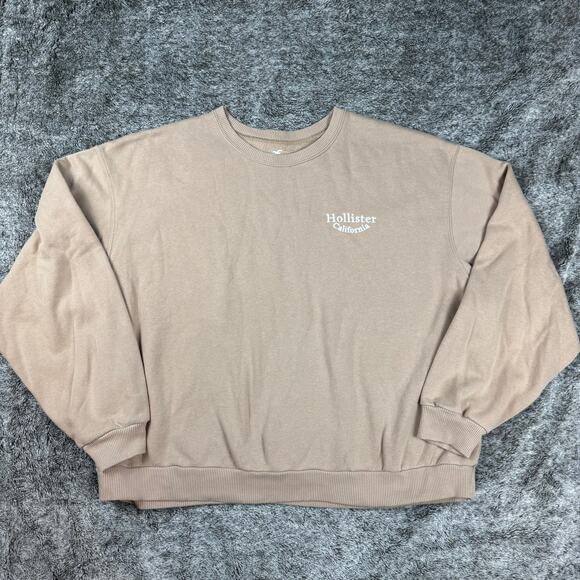 Hollister Tops - Hollister Crewneck Sweatshirt Women's XL Beige